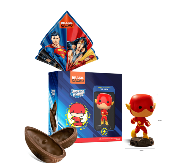 Ovo de Páscoa com Boneco Flash Liga da Justiça120g
